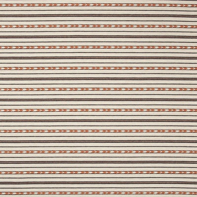 Kit Kemp Bow and Arrow Striped Fabric in Natural